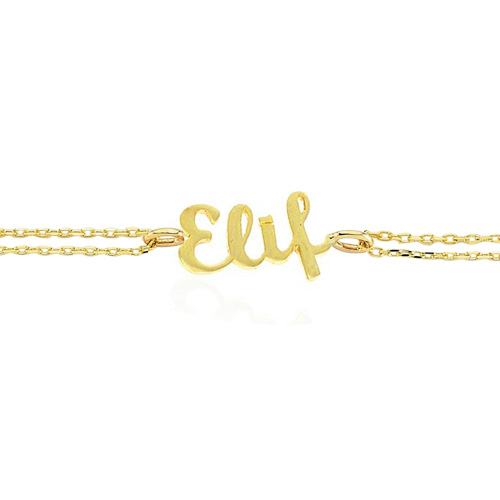 Glorria Altın Kişiye Özel İsimli Bileklik Glorria Altın Kişiye Özel İsimli Bileklik