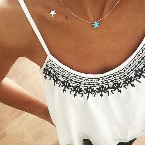 Glorria Altın Opal Yıldız Kolye Glorria Altın Opal Yıldız Kolye