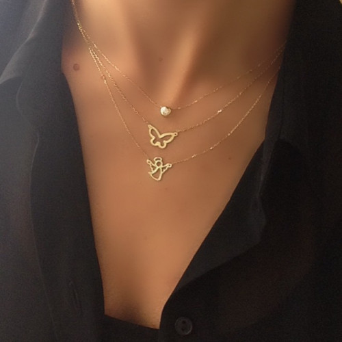 Glorria Altın Tektaş Kolye Glorria Altın Tektaş Kolye