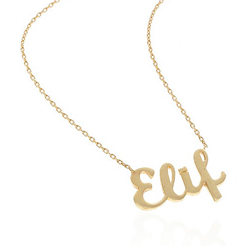 Glorria Altın Kişiye Özel İsimli Kolye Glorria Altın Kişiye Özel İsimli Kolye