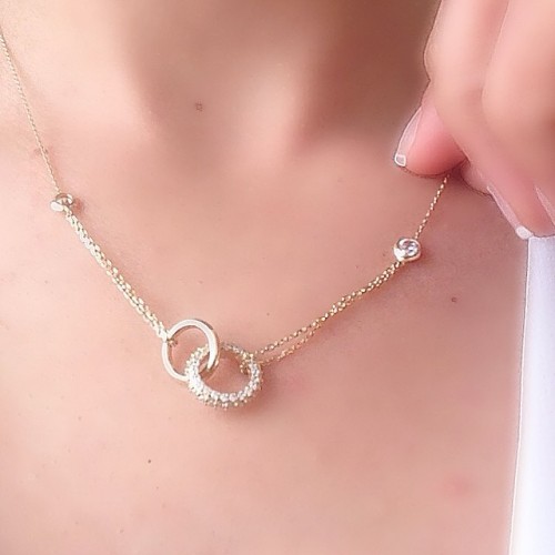 Glorria Altın Halka Kolye Glorria Altın Halka Kolye