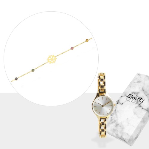 Glorria Altın Kar Tanesi Bileklik - HEDİYE SETİ