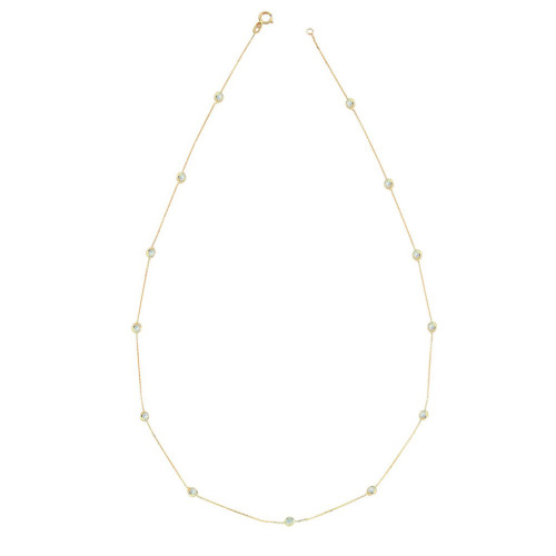 Glorria Altın Taşlı Kolye