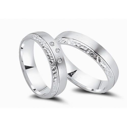 Glorria Gümüş 5 mm Çift Alyans Yüzük