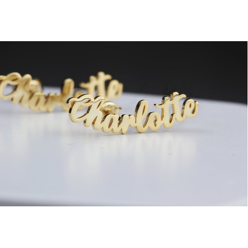 Glorria Kişiye Özel İsimli El Yazısı Gümüş Küpe Glorria Kişiye Özel İsimli El Yazısı Gümüş Küpe