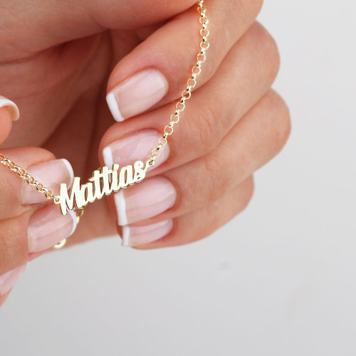 Glorria Kişiye Özel İsimli Doç Gümüş Bileklik