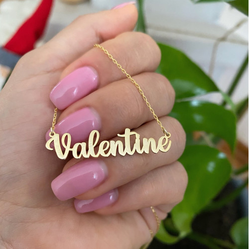 Glorria Kişiye Özel İsimli Gümüş Kolye