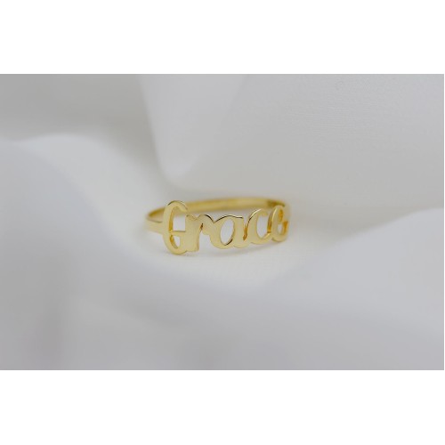 Glorria Kişiye Özel İsimli El Yazısı Gümüş Yüzük Glorria Kişiye Özel İsimli El Yazısı Gümüş Yüzük