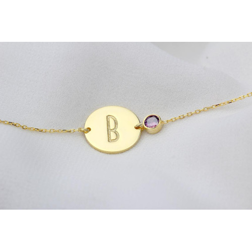 Glorria Kişiye Özel Doğum Taşlı Plaka Gümüş Bileklik Glorria Kişiye Özel Doğum Taşlı Plaka Gümüş Bileklik