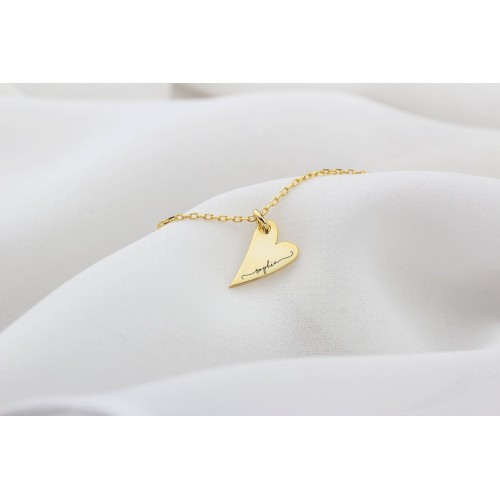 Glorria Kişiye Özel İsimli Kalp Gümüş Bileklik Glorria Kişiye Özel İsimli Kalp Gümüş Bileklik