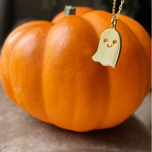 Glorria Kişiye Özel Halloween Gümüş Kolye