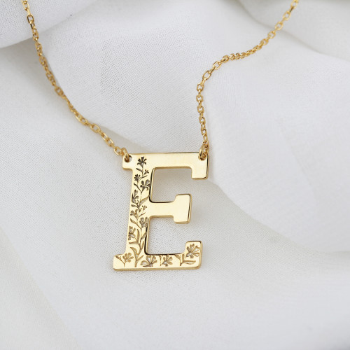 Glorria Kişiye Özel Harf Gümüş Kolye