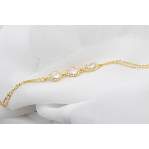 Glorria Kişiye Özel Doğum Taşlı Gümüş Damla Anturaj Bileklik Glorria Kişiye Özel Doğum Taşlı Gümüş Damla Anturaj Bileklik