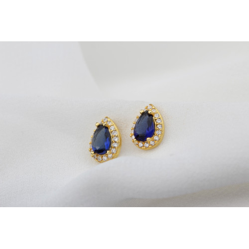 Glorria Kişiye Özel Doğum Taşlı Gümüş Damla Anturaj Küpe Glorria Kişiye Özel Doğum Taşlı Gümüş Damla Anturaj Küpe