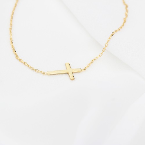 Glorria Gümüş Haç Bileklik