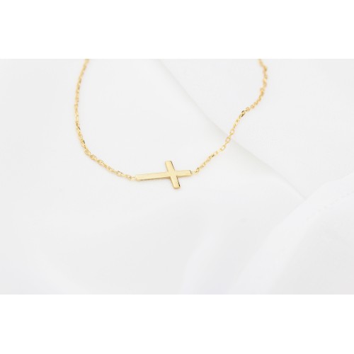 Glorria Gümüş Haç Bileklik