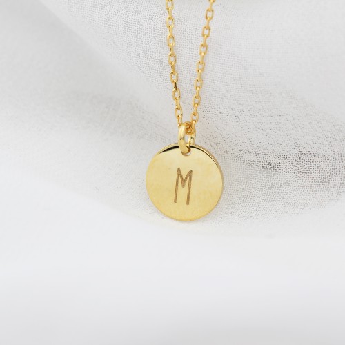 Glorria Kişiye Özel Minimal Plaka Harf Gümüş Kolye