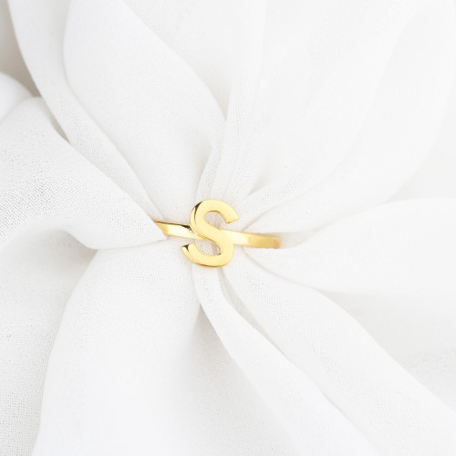 Glorria Kişiye Özel Harf Gümüş Yüzük