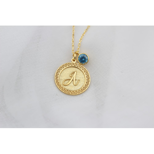 Glorria Kişiye Özel Gümüş Doğum Taşlı Plaka Harf Kolye Glorria Kişiye Özel Gümüş Doğum Taşlı Plaka Harf Kolye