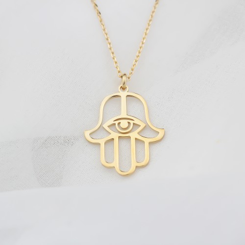 Glorria Gümüş Fatmanın Eli Kolye