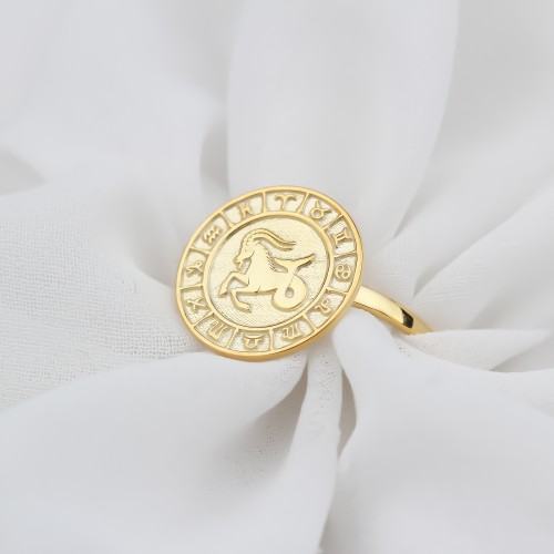 Glorria Kişiye Özel Gümüş Burç Yüzük