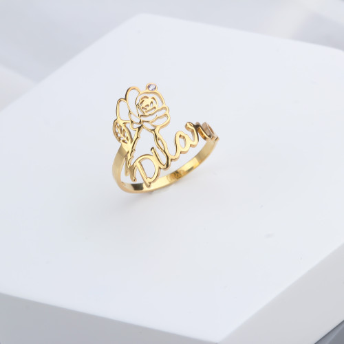 Glorria Gümüş Kişiye Özel İsimli Ve Doğum Çiçeği Yüzük Glorria Gümüş Kişiye Özel İsimli Ve Doğum Çiçeği Yüzük