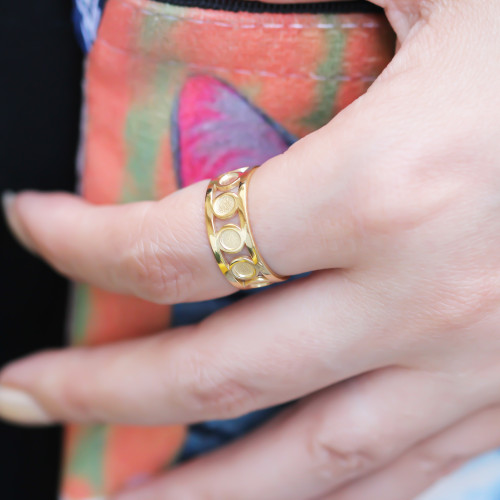 Glorria Gümüş Daire Yüzük