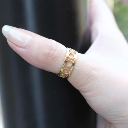 Glorria Gümüş Daire Yüzük