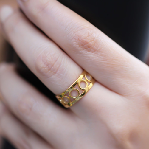 Glorria Gümüş Daire Yüzük