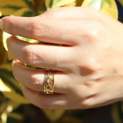 Glorria Gümüş Kalp Yüzük