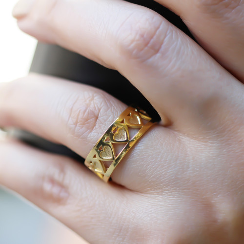 Glorria Gümüş Kalp Yüzük