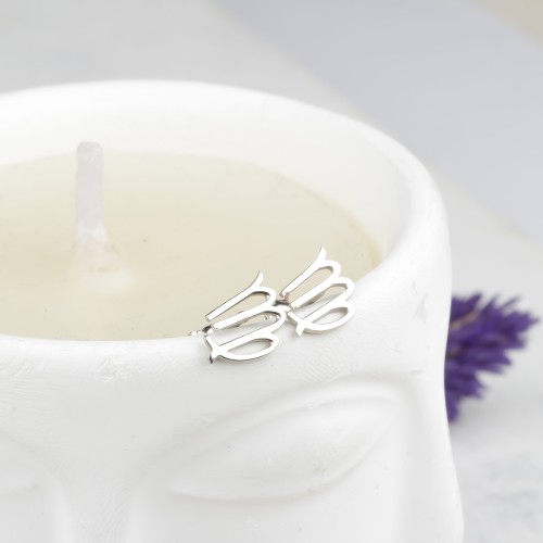 Glorria Gümüş Kişiye Özel Burç Küpe Glorria Gümüş Kişiye Özel Burç Küpe