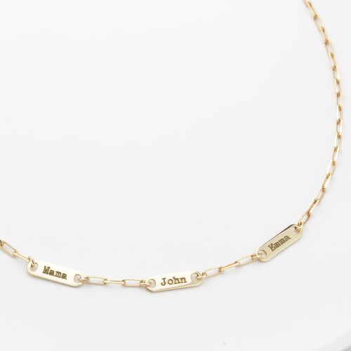 Glorria Gümüş Kişiye Özel İsimli Ataç Kolye