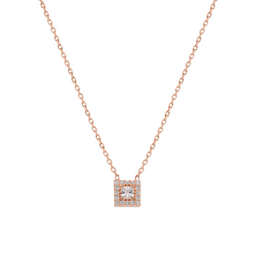 Glorria Gümüş Tektaş Kolye