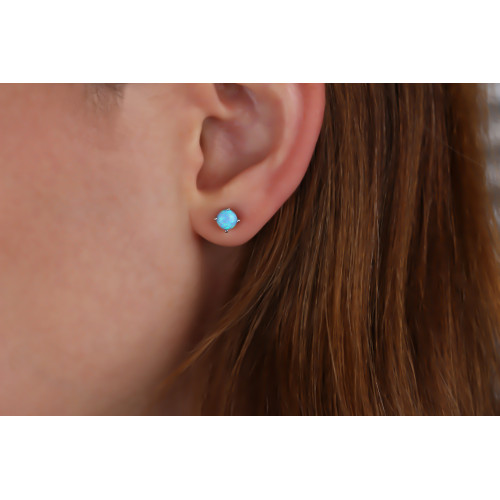 Glorria Gümüş Opal Küpe