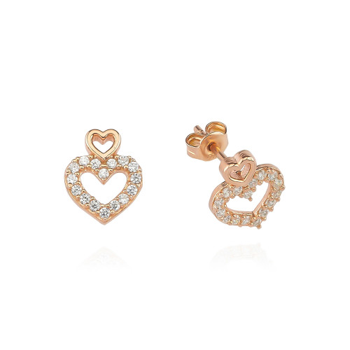 Glorria Gümüş Kalp Küpe