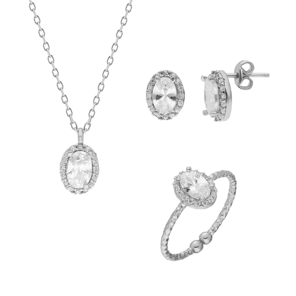 Glorria Silver Oval Anthurage Combine Glorria Silver Oval Anthurage Combine