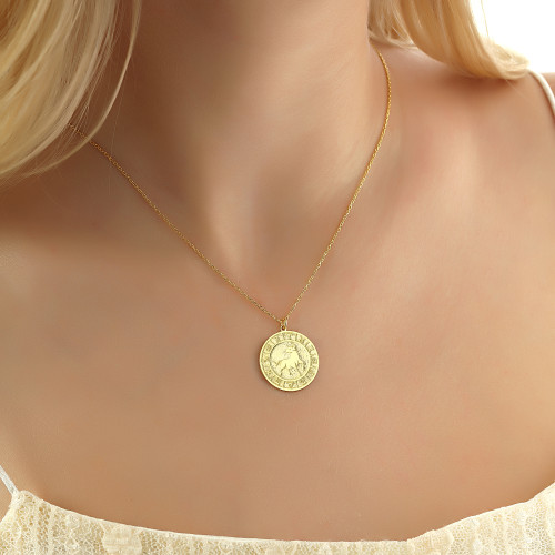 Glorria Gümüş Boğa Burcu Kolye