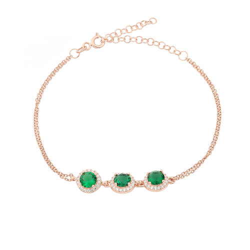 Glorria Gümüş Anturaj Yuvarlak Bileklik