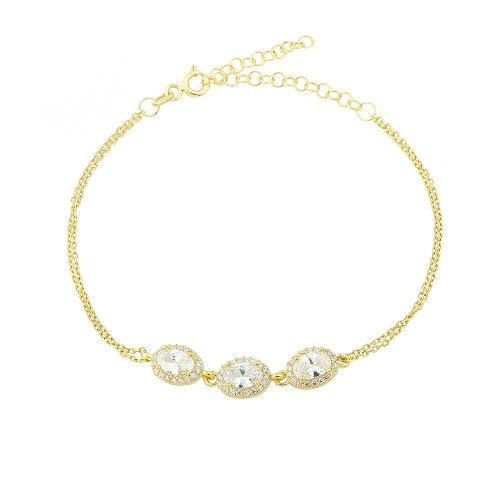 Glorria Gümüş Anturaj Oval Bileklik Glorria Gümüş Anturaj Oval Bileklik