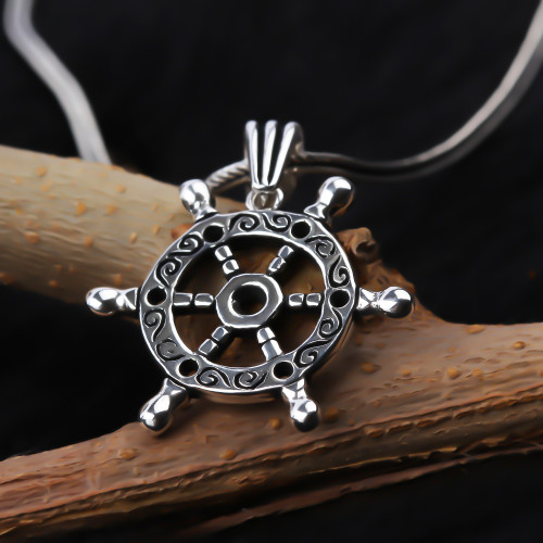 Glorria Gümüş Erkek Dümen Kolye Glorria Gümüş Erkek Dümen Kolye