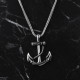 Glorria 925k Sterling Silver Men Sea Anchor Necklace Glorria 925k Sterling Silver Men Sea Anchor Necklace
