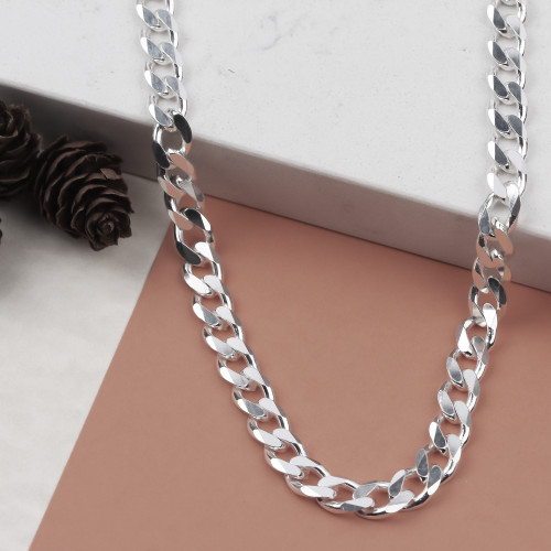 Glorria Gümüş 7mm Gurmet Zincir Kolye Glorria Gümüş 7mm Gurmet Zincir Kolye