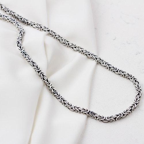 Glorria Gümüş 5mm Kral Zincir Kolye Glorria Gümüş 5mm Kral Zincir Kolye