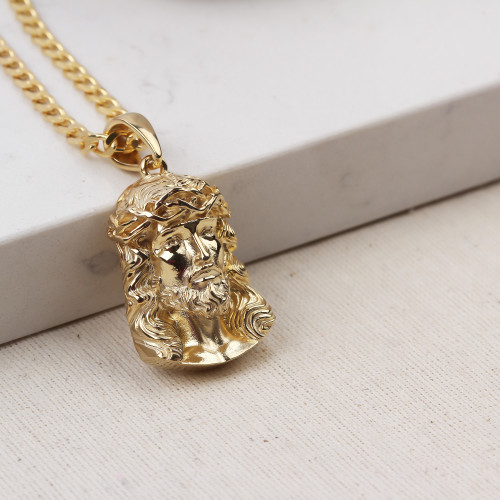 Glorria Gümüş Gurmet Zincirli İsa Mesih Kolye Glorria Gümüş Gurmet Zincirli İsa Mesih Kolye