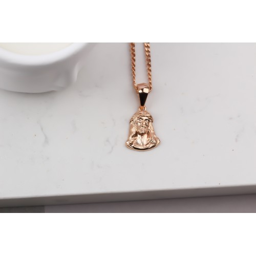 Glorria Gümüş Gurmet Zincirli İsa Mesih Kolye