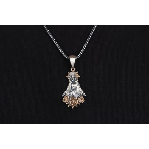 Glorria Gümüş Gurmet Zincirli Meryemana Kolye Glorria Gümüş Gurmet Zincirli Meryemana Kolye