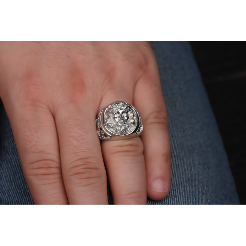 Glorria Gümüş İsa Mesih Yüzük Glorria Gümüş İsa Mesih Yüzük