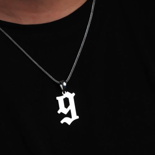 Glorria Erkek Kişiye Özel Rakam Gümüş Kolye