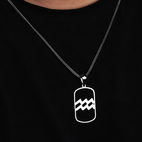 Glorria Erkek Burç Gümüş Kolye